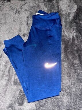 Nike Blue Athletic Leggings - Dri-FIT Comfort